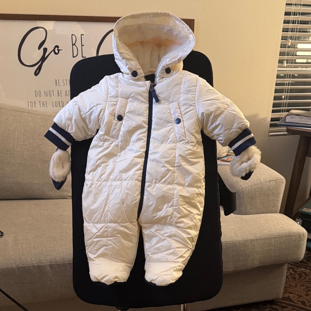 Urban Republic Cream Quilted Snowsuit